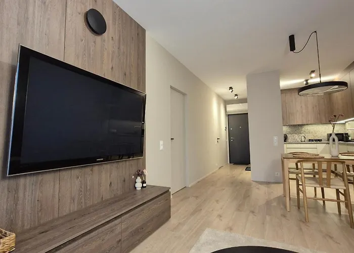 Apartman Luxurious Vanilla Apartment, Self Check-in 24h, Free Parking, Air-conditioning Poznań